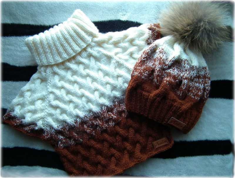 Манишка спицами