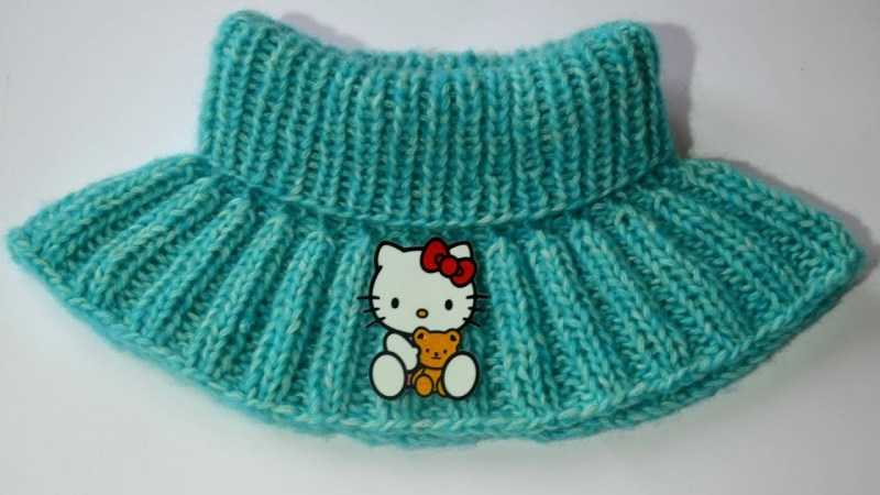 Манишка спицами