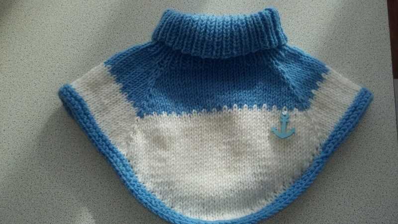 Манишка спицами