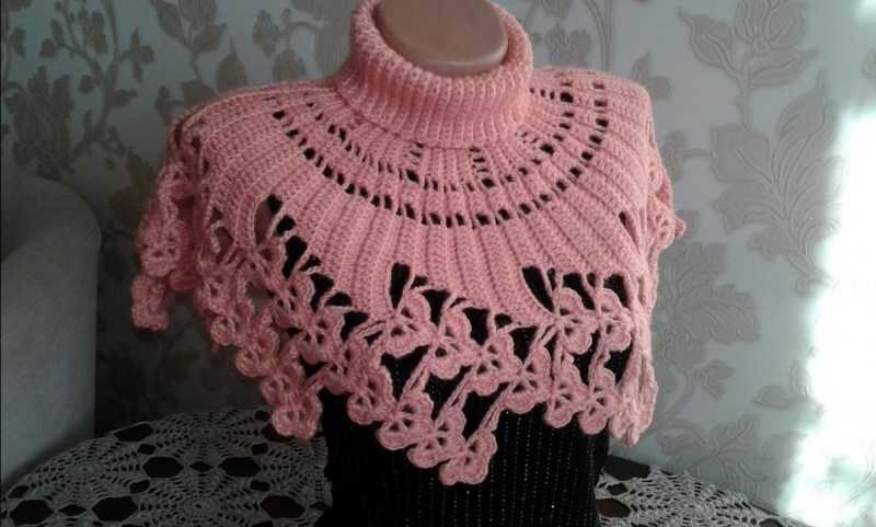 Манишка спицами