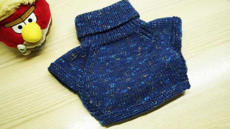 Манишка спицами