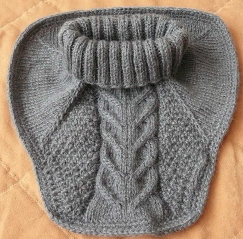 Манишка спицами