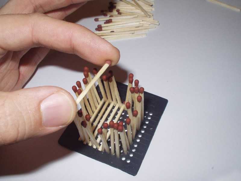 Поделки из спичек: 100 лучших фото интересных идей