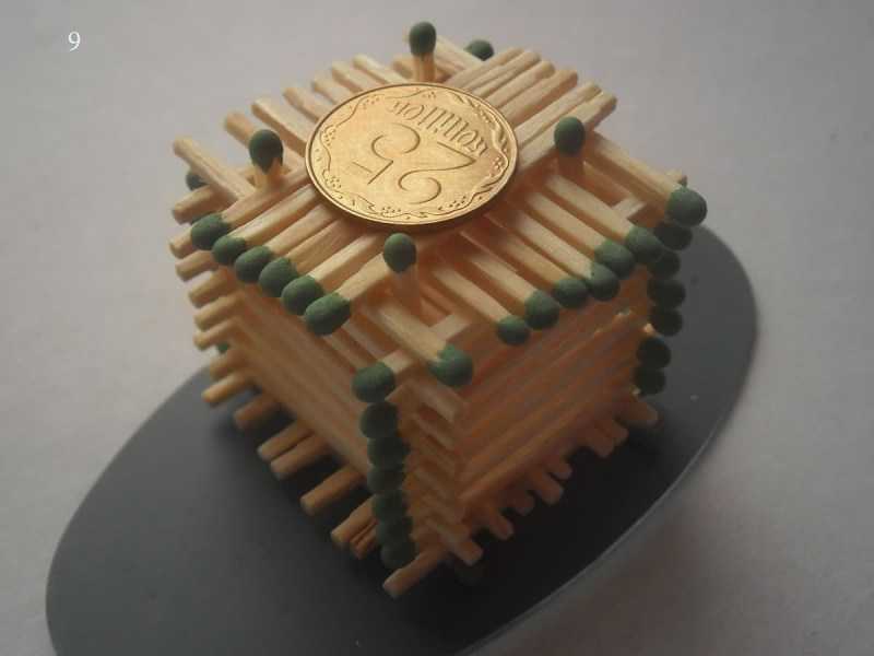 Поделки из спичек: 100 лучших фото интересных идей