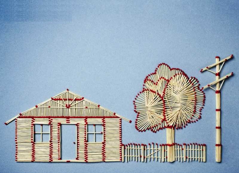 Поделки из спичек: 100 лучших фото интересных идей