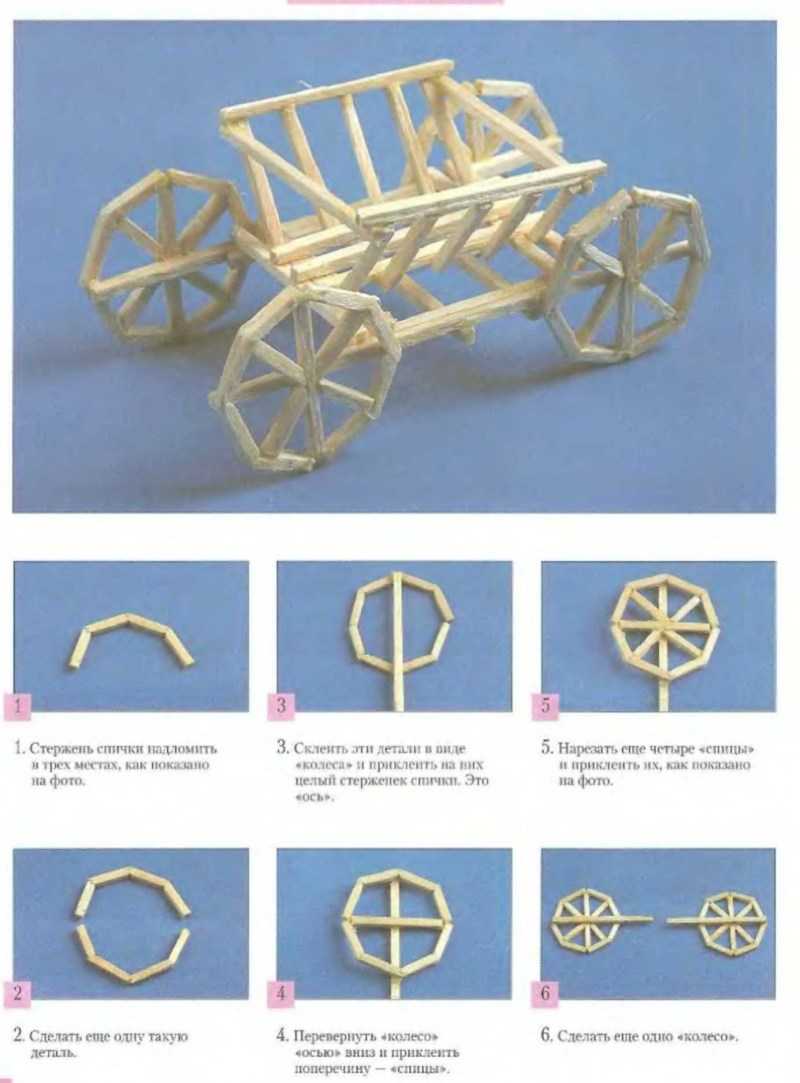 Поделки из спичек: 100 лучших фото интересных идей