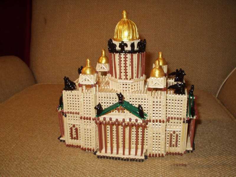 Поделки из спичек: 100 лучших фото интересных идей