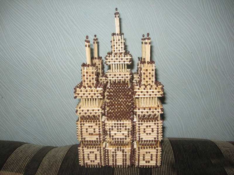 Поделки из спичек: 100 лучших фото интересных идей