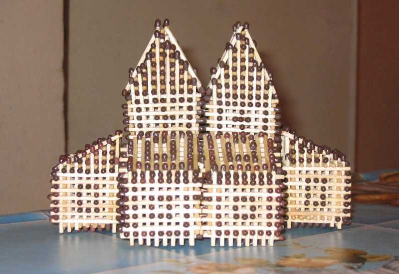 Поделки из спичек: 100 лучших фото интересных идей