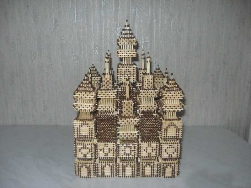 Поделки из спичек: 100 лучших фото интересных идей