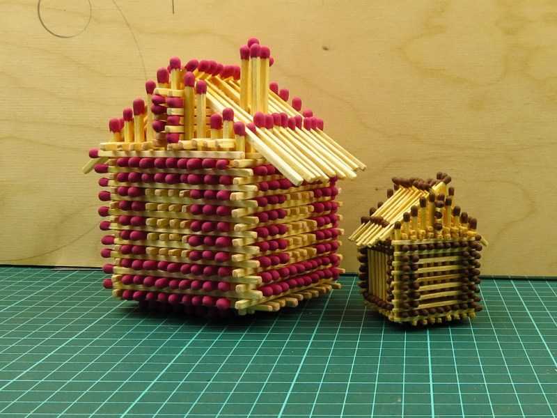 Поделки из спичек: 100 лучших фото интересных идей