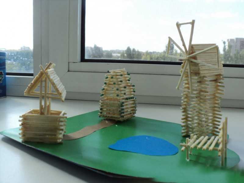 Поделки из спичек: 100 лучших фото интересных идей