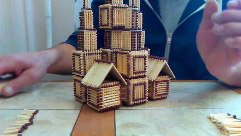 Поделки из спичек: 100 лучших фото интересных идей