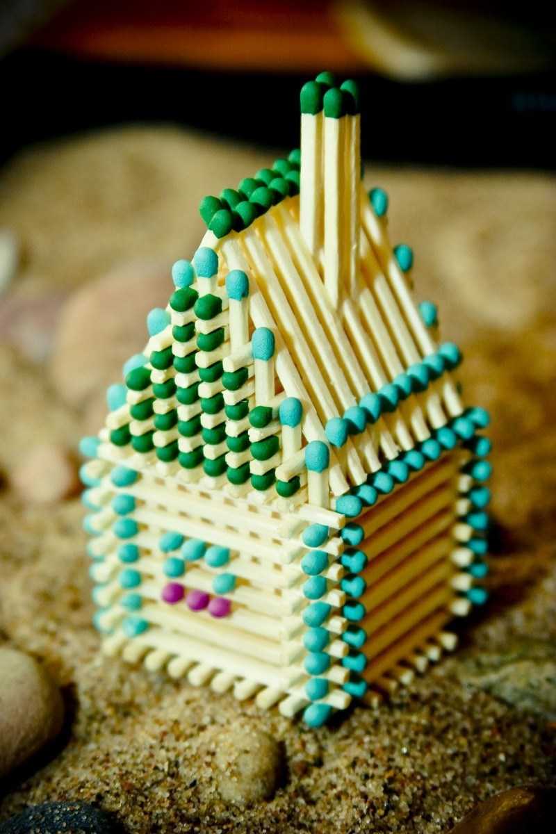 Поделки из спичек: 100 лучших фото интересных идей