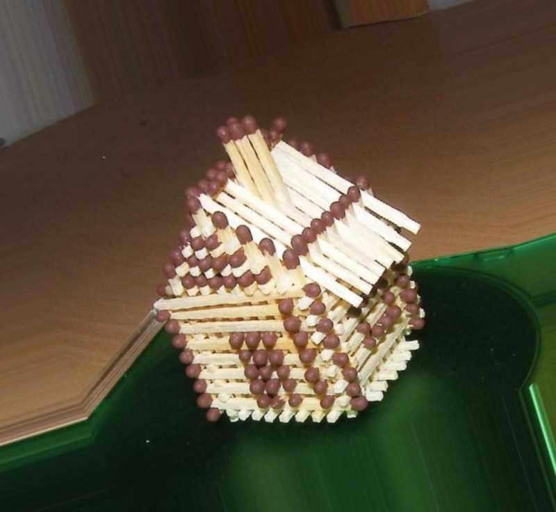 Поделки из спичек: 100 лучших фото интересных идей