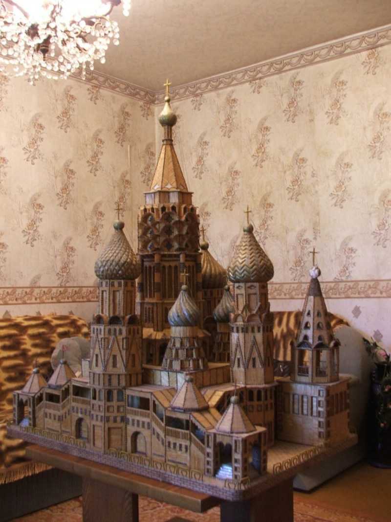 Поделки из спичек: 100 лучших фото интересных идей