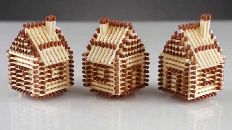 Поделки из спичек: 100 лучших фото интересных идей