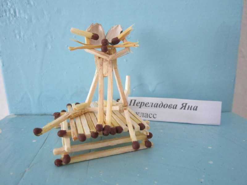 Поделки из спичек: 100 лучших фото интересных идей