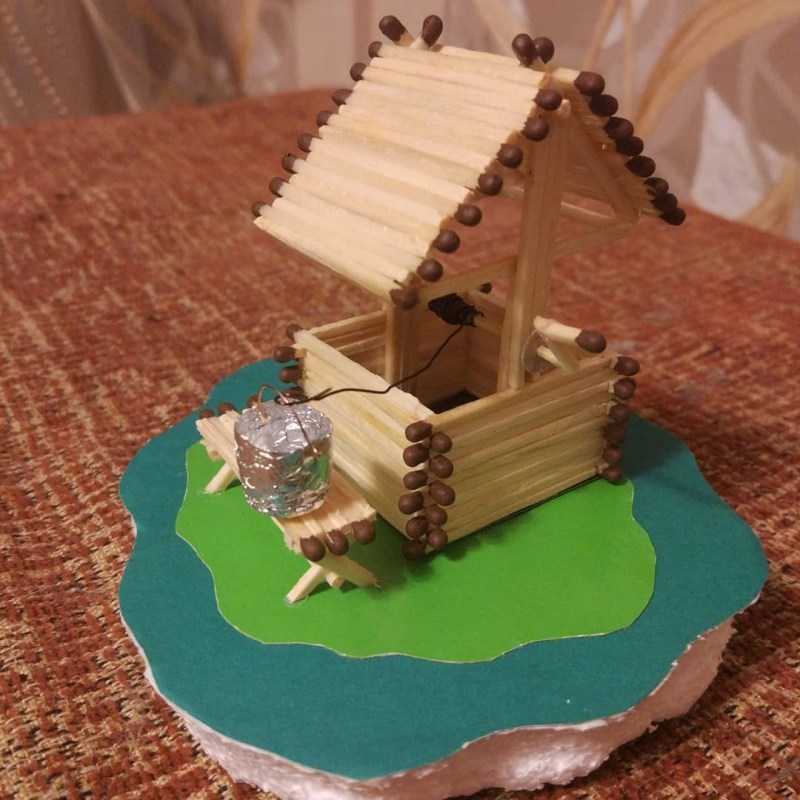 Поделки из спичек: 100 лучших фото интересных идей