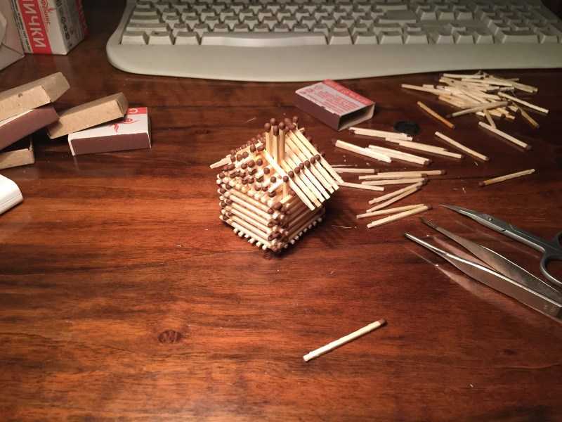 Поделки из спичек: 100 лучших фото интересных идей