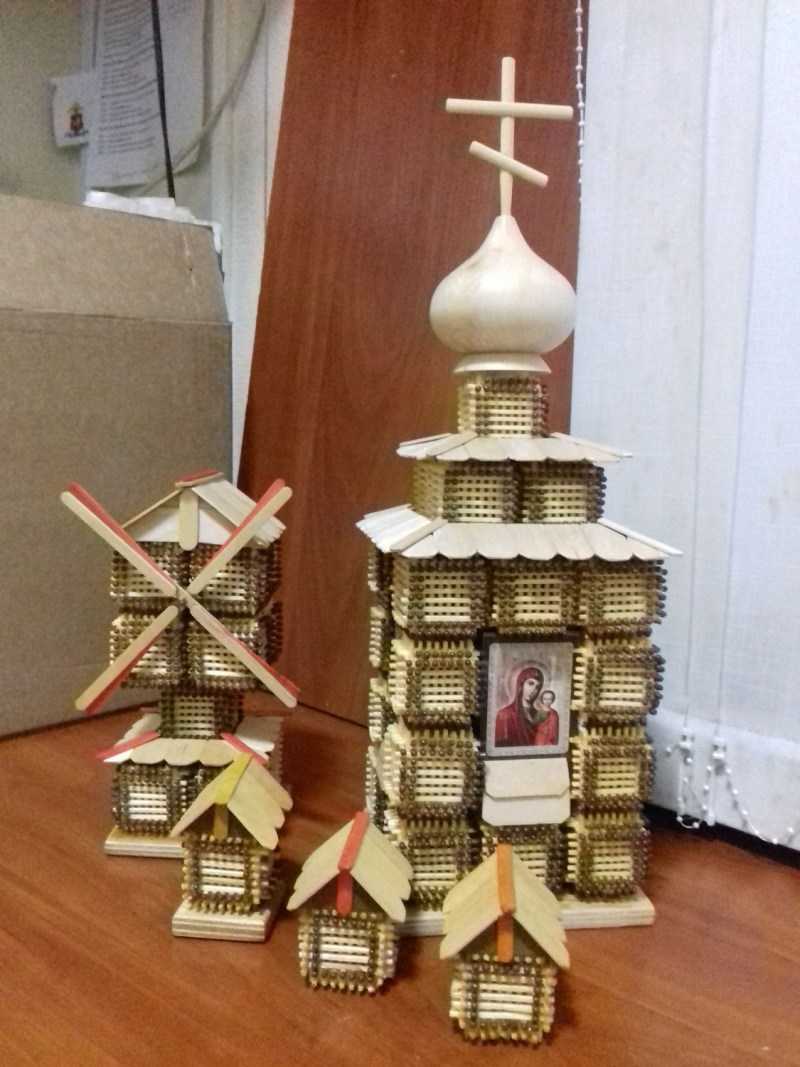 Поделки из спичек: 100 лучших фото интересных идей