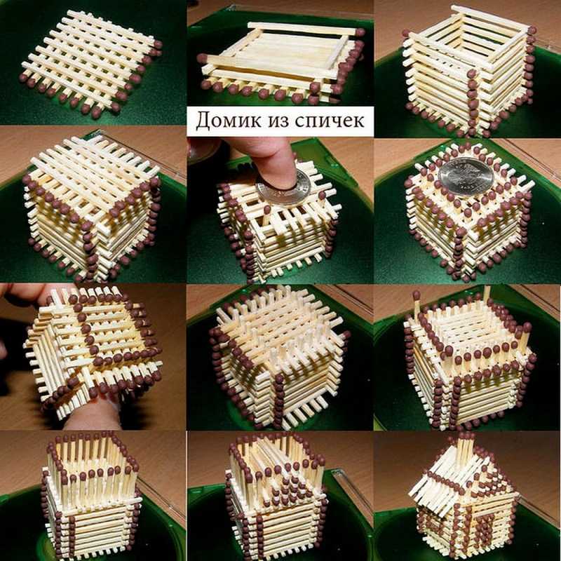 Поделки из спичек: 100 лучших фото интересных идей