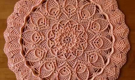 Манишка спицами