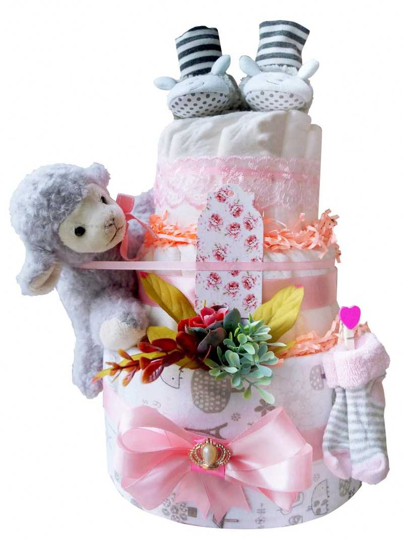 Торт из памперсов  своими руками (девочке, мальчику): пошаговое фото, мастер-класс