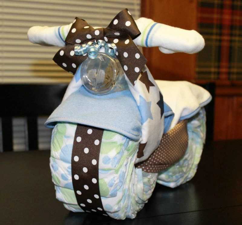 Торт из памперсов  своими руками (девочке, мальчику): пошаговое фото, мастер-класс