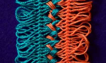 Манишка спицами