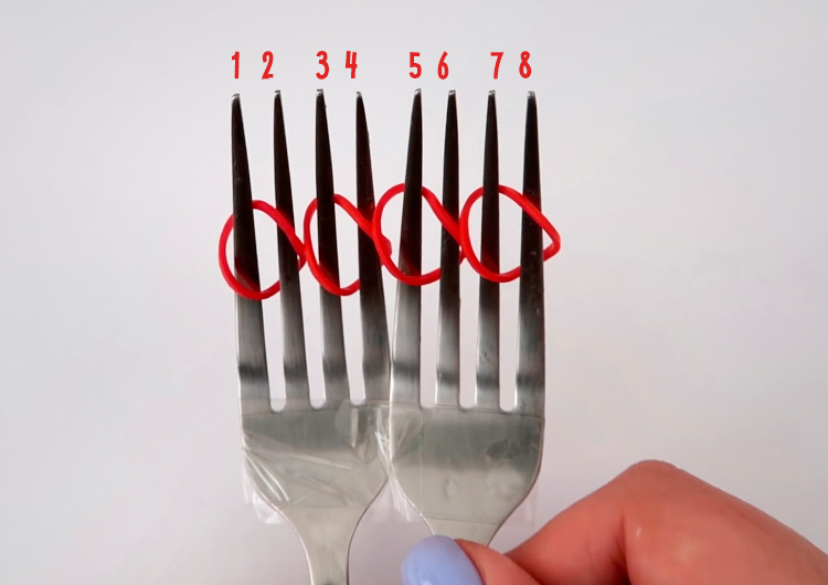 накидываем восьмерки