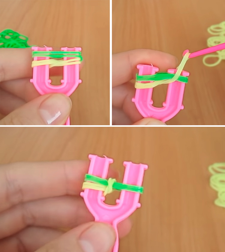 этап плетения 1