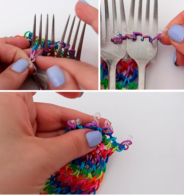 надеваем клипсы