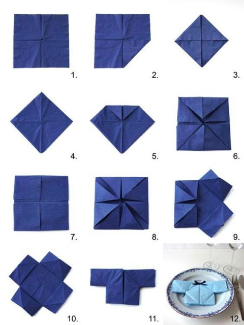 Рубашка из салфетки