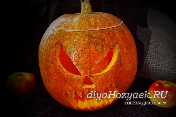 Как сделать фонарь из тыквы
