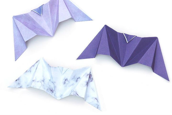 Мастер-класс по сборке летучей мыши в технике оригами 