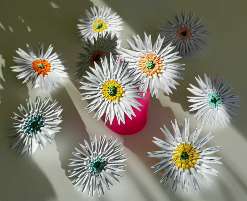 Оригами цветок из бумаги схема: от кактуса до розы