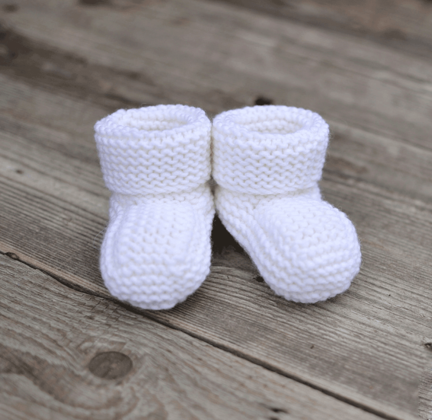 Пинетки крючком для новорожденных