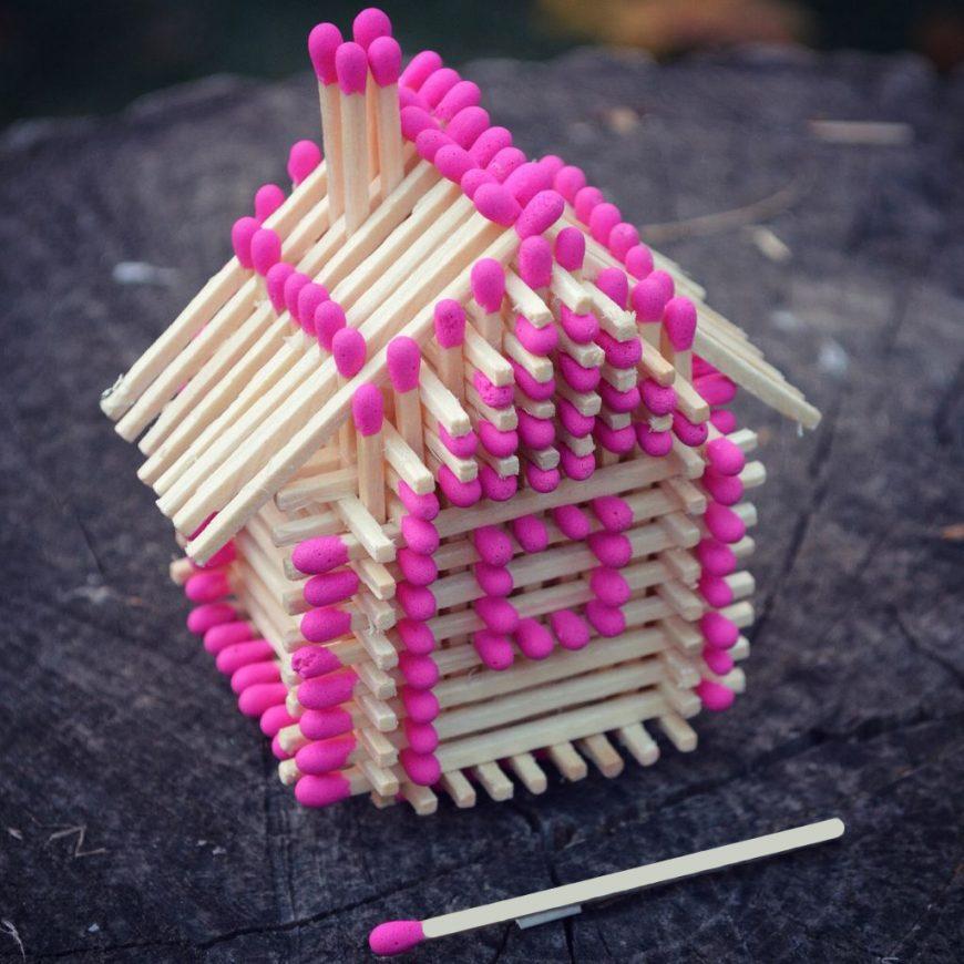 Поделки из спичек: 100 лучших фото интересных идей