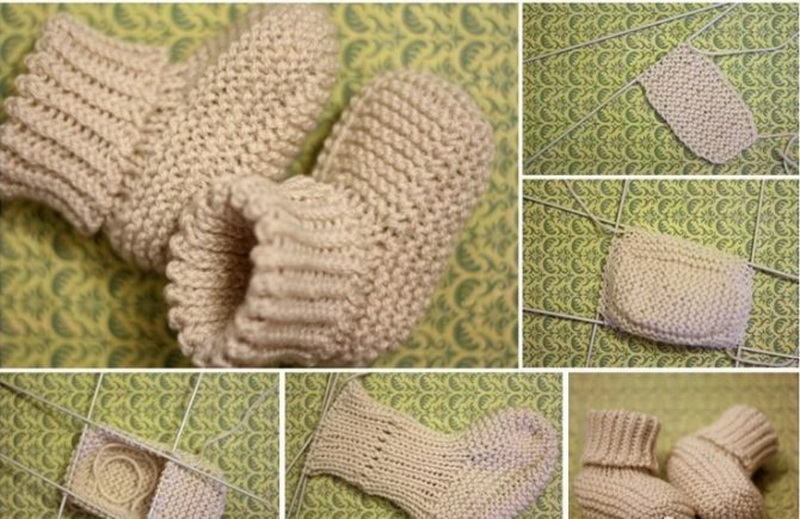 Как вязать пинетки спицами по схемам вязания с видео и фото
