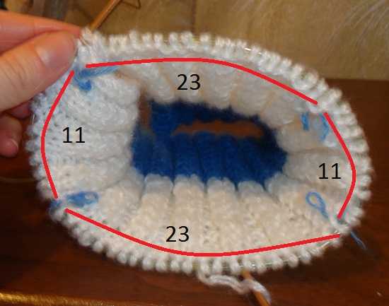 Манишка спицами