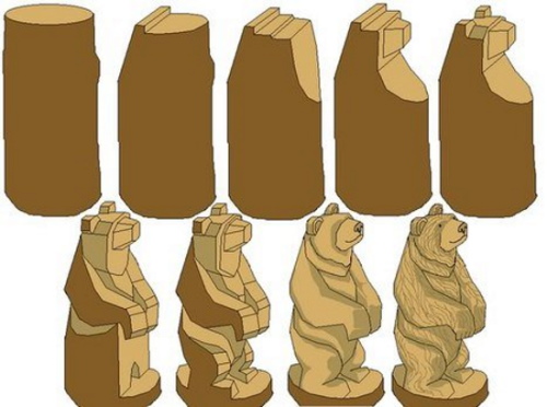 Резьба по дереву. Картинки, фото изделий, эскизы, рисунки, декоративные фигурки