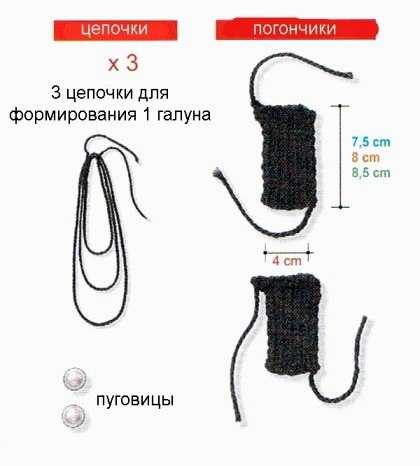 Манишка спицами