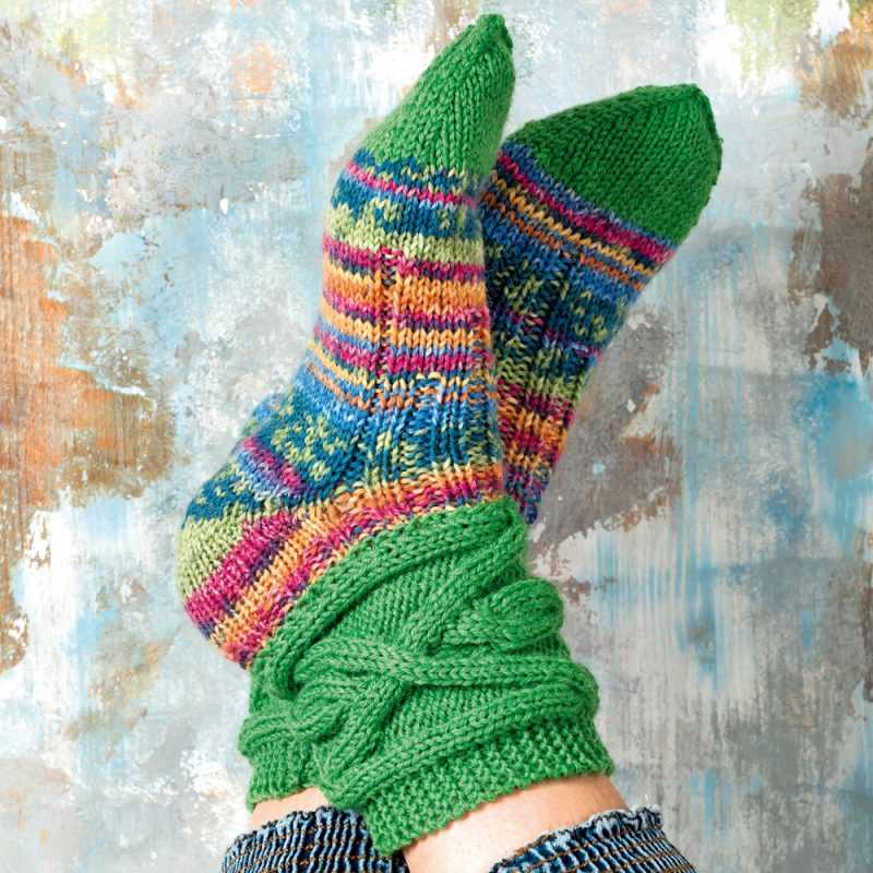 Как вязать носки спицами: схемы для начинающих пошагово