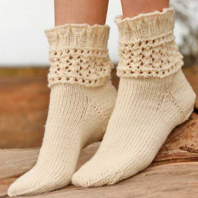 Как вязать носки спицами: схемы для начинающих пошагово