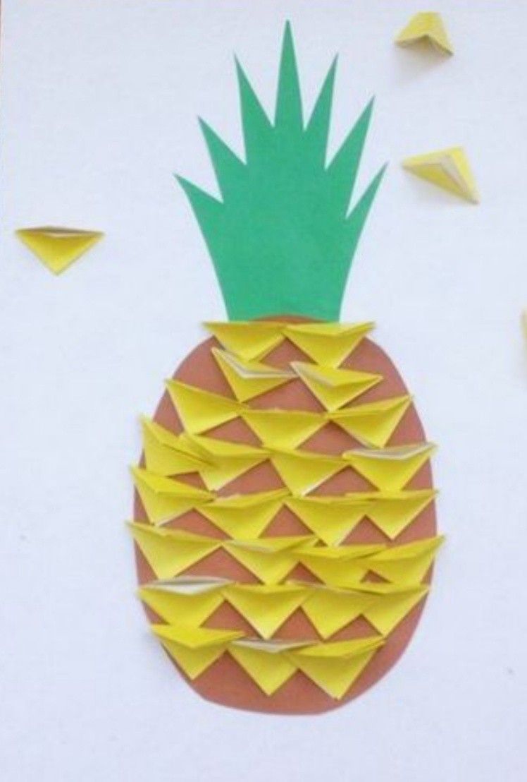 Аппликация фрукты (81 фото): шаблоны фруктов для создания детской поделки