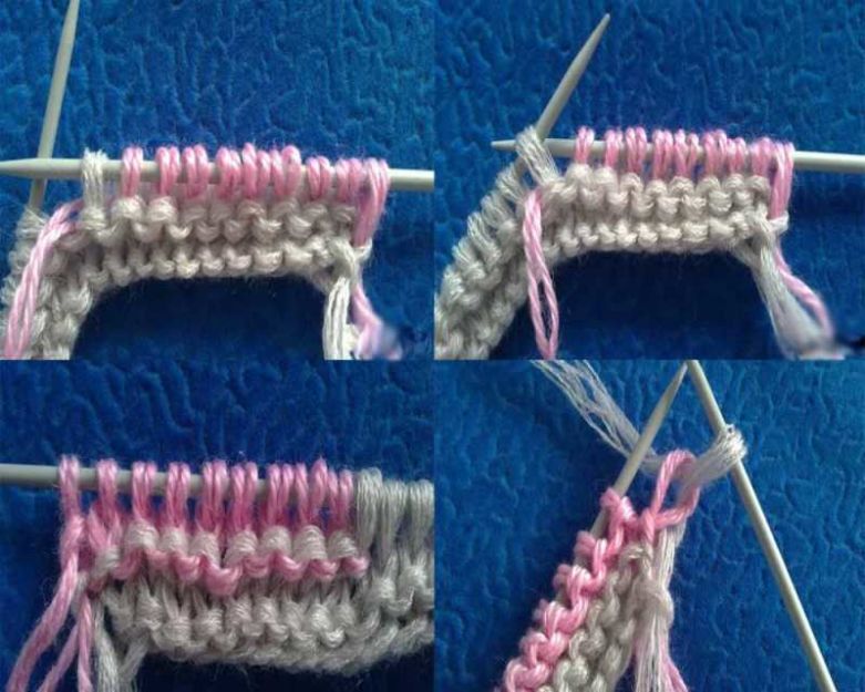 Манишка спицами