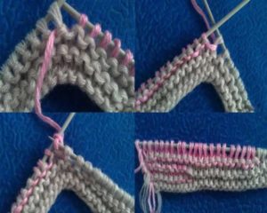 Манишка спицами