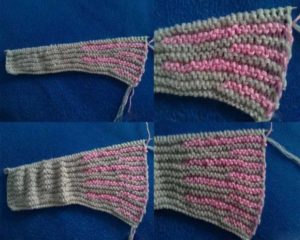 Манишка спицами