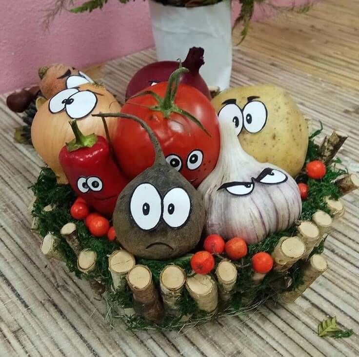 Поделки из овощей и фруктов - 80 фото-идей и 10 советов